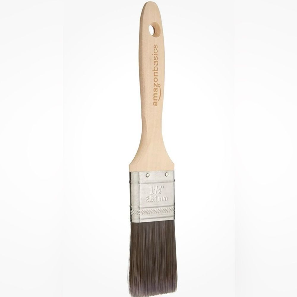 🤯5/$20🤯 Amazon Basics Flat Edge Master Pro Paint Brush 1.5” Wood NWT